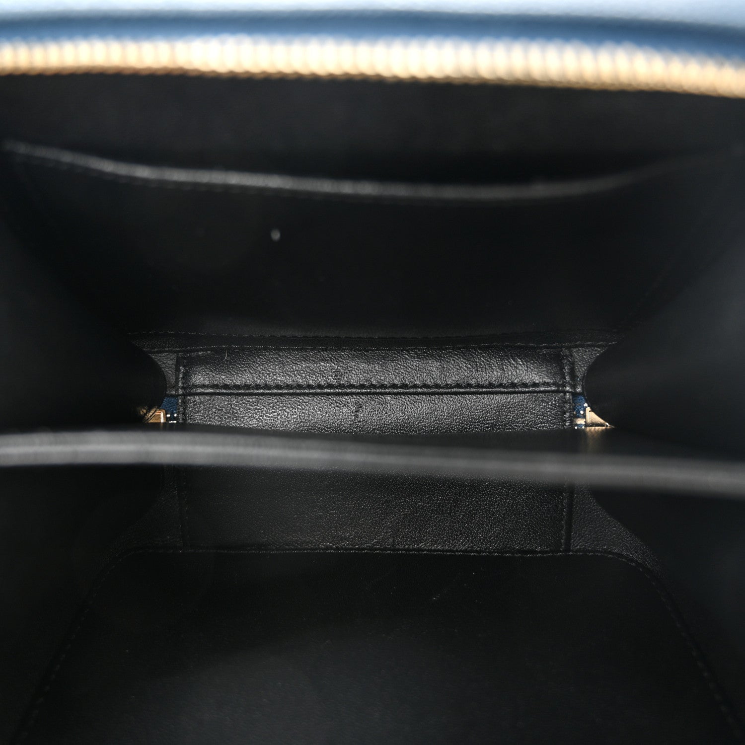 Chanel Caviar Quilted Small CC Filigree Vanity Case Navy Black 5 of 10