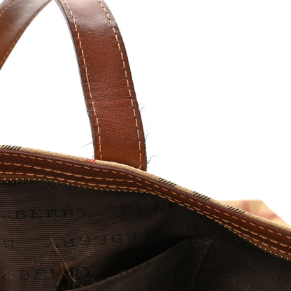 Burberry Haymarket Check Tote Brown 11 of 12