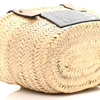 Loewe X MY NEIGHBOR TOTORO Raffia Dust Bunnies Basket Tote Bag Black Tan 8 of 9