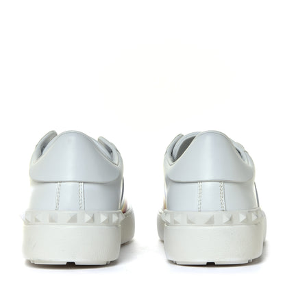 Valentino Garavani Calfskin Rainbow Printed Rockstud Open Sneakers 40 White Multicolor 9 of 16