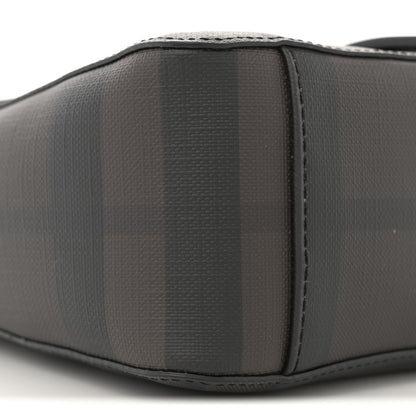 Burberry Smoked Check Vaughan Crossbody Bag Black 8 of 9