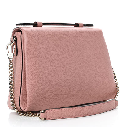Gucci Dollar Calfskin Interlocking G Top Handle Shoulder Bag Soft Pink 2 of 4