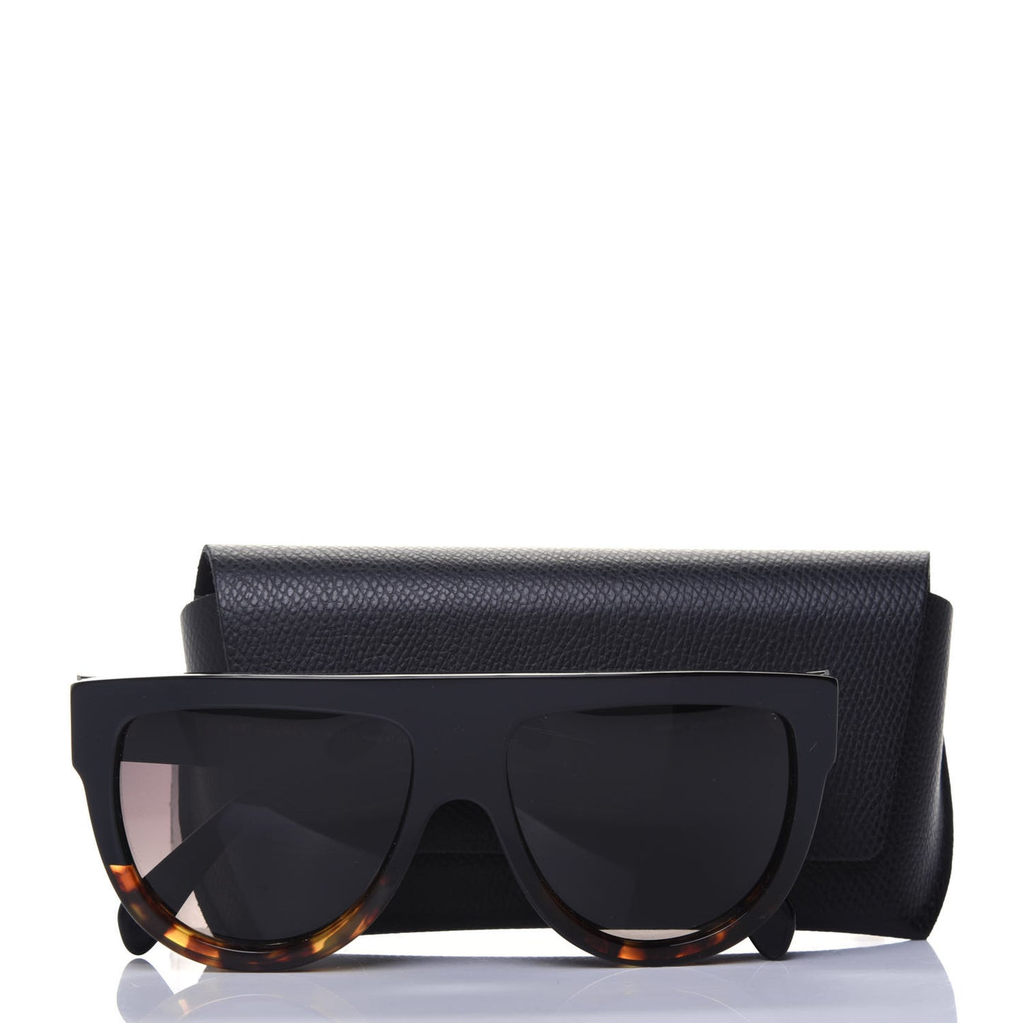 Acetate Aviator Sunglasses CL 40001I Black Havana