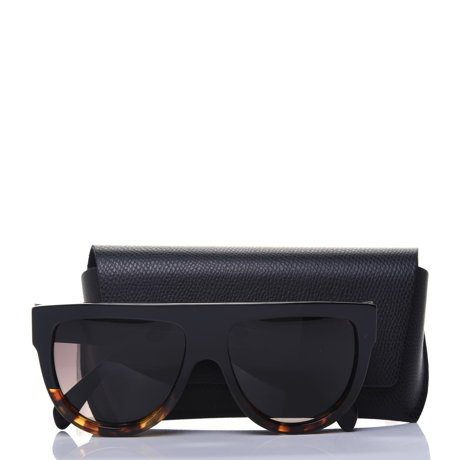 Celine Acetate Aviator Sunglasses CL 40001I Black Havana 7 of 7