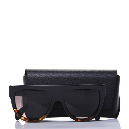 Celine Acetate Aviator Sunglasses CL 40001I Black Havana 7 of 7