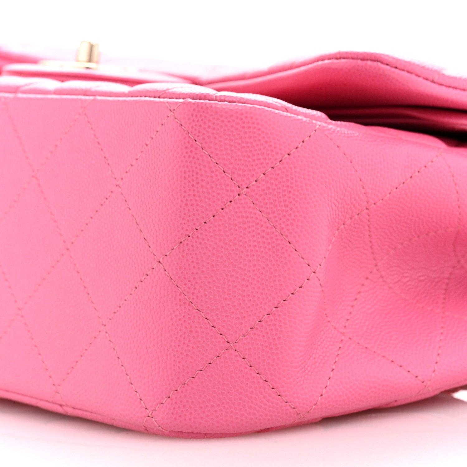 Chanel Caviar Quilted Jumbo Double Flap Pink 10 of 10