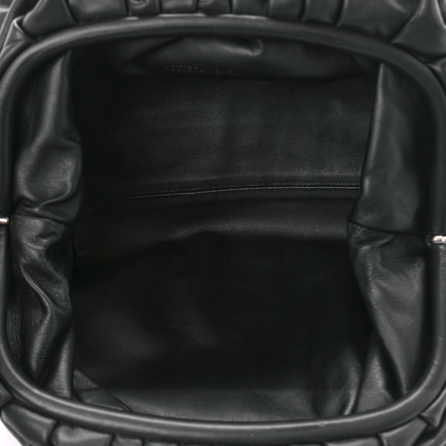Smooth Butter Calf The Pouch Oversized Clutch Black