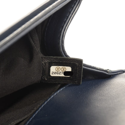 Chanel Patent Quilted Medium Boy Flap Plexiglass Navy 9 of 9