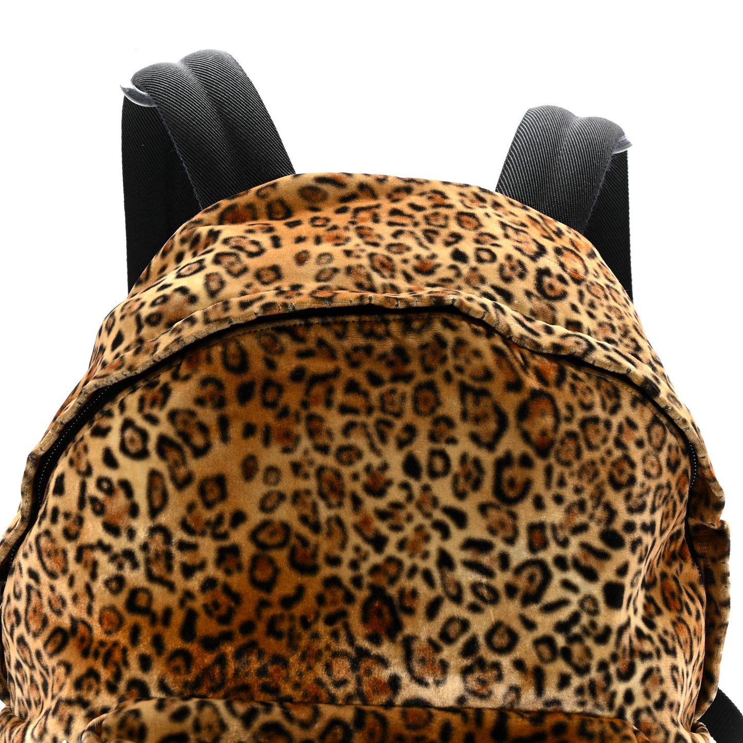 Velvet Printed Leopard Classic Hunting Backpack Brown