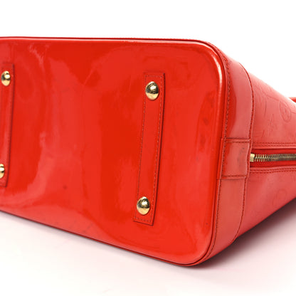 Louis Vuitton Vernis Alma GM Orange Sunset 9 of 11