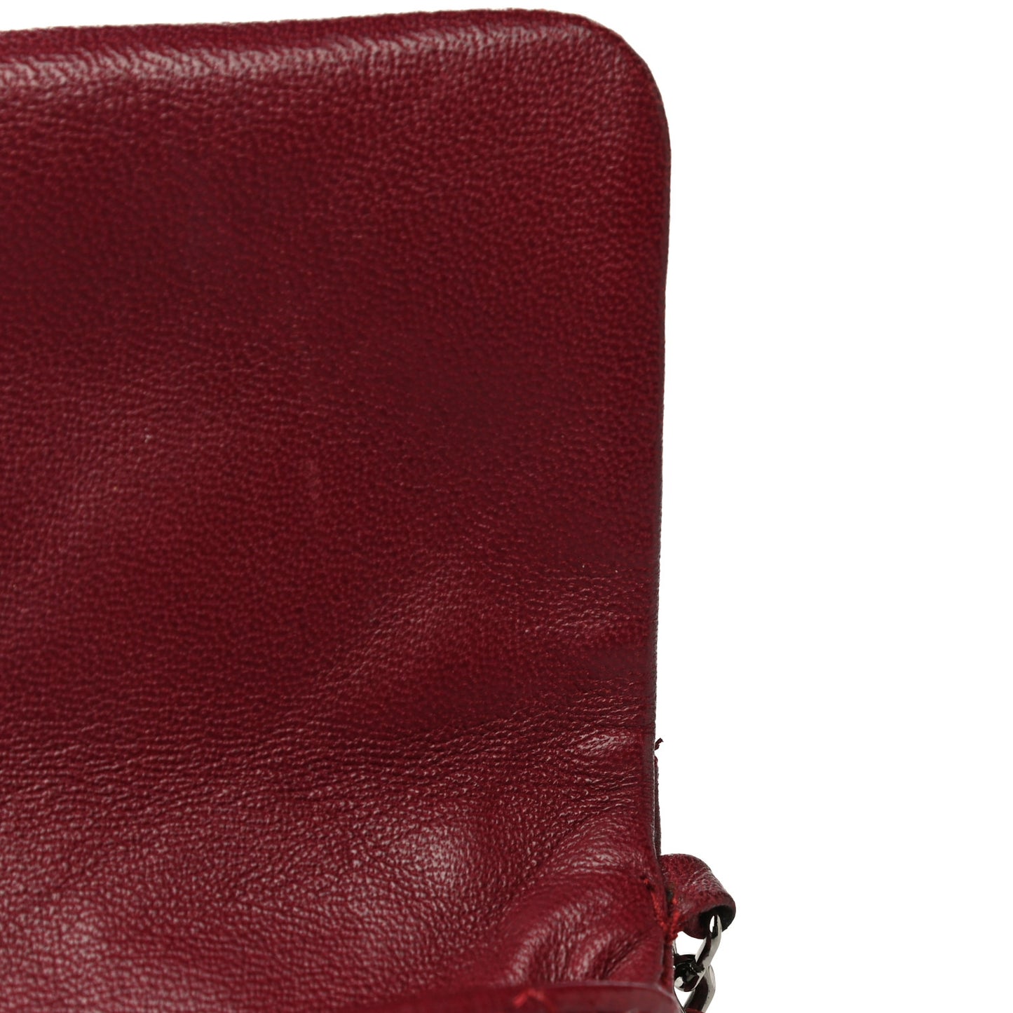 Lambskin Quilted Mini Mineral Nights Flap Crossbody Bag Dark Red