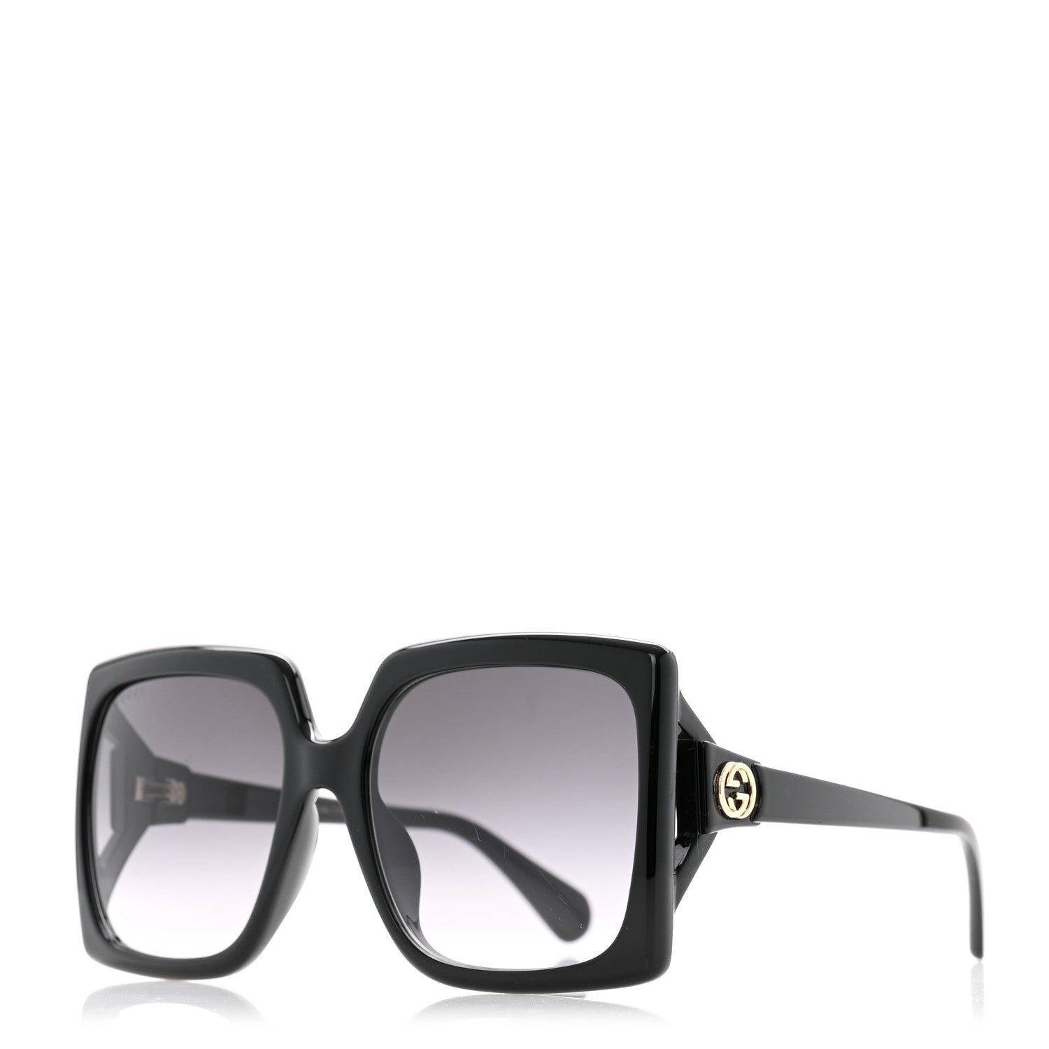 Gucci Acetate Square Frame Sunglasses GG0876S Black 1 of 8