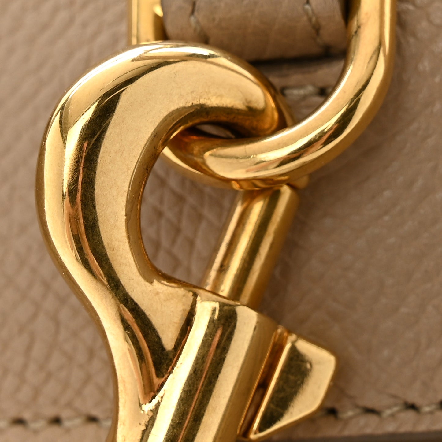 Baby Grained Calfskin Micro Belt Bag Light Taupe