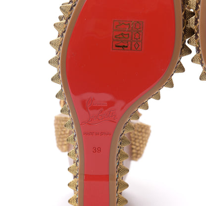 Christian Louboutin Calfskin Cordorella 110 Wedge Sandals 39 Version Cuoio 6 of 8