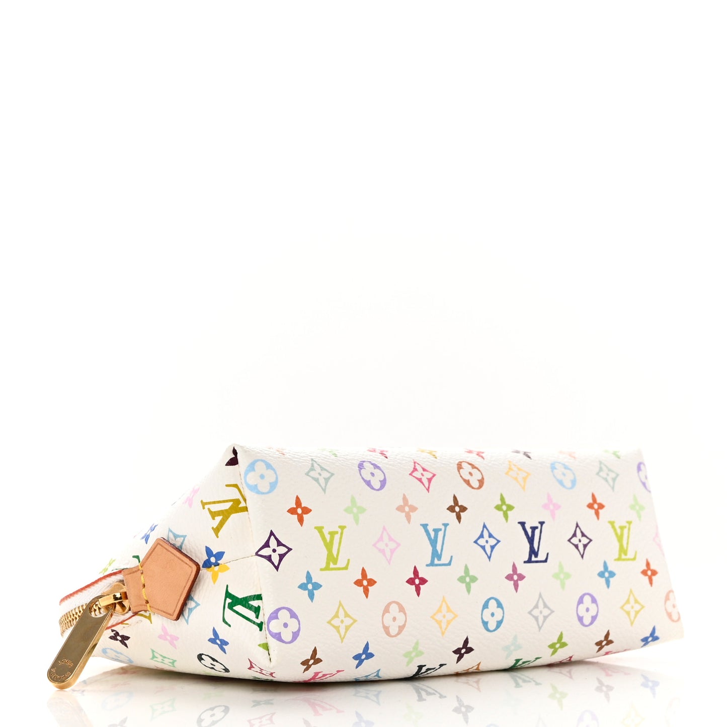 Monogram Multicolor Cosmetic Pouch White Litchi