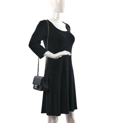 Chanel Lambskin Quilted Mini Square Flap Black 2 of 9