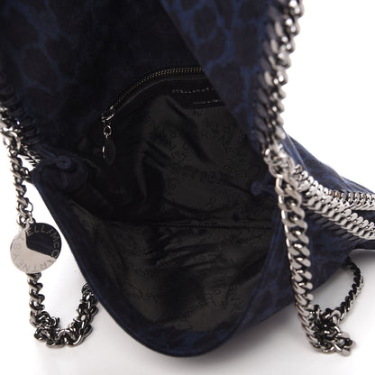 Stella McCartney Shaggy Deer Leopard Print Falabella Messenger Blue 5 of 8
