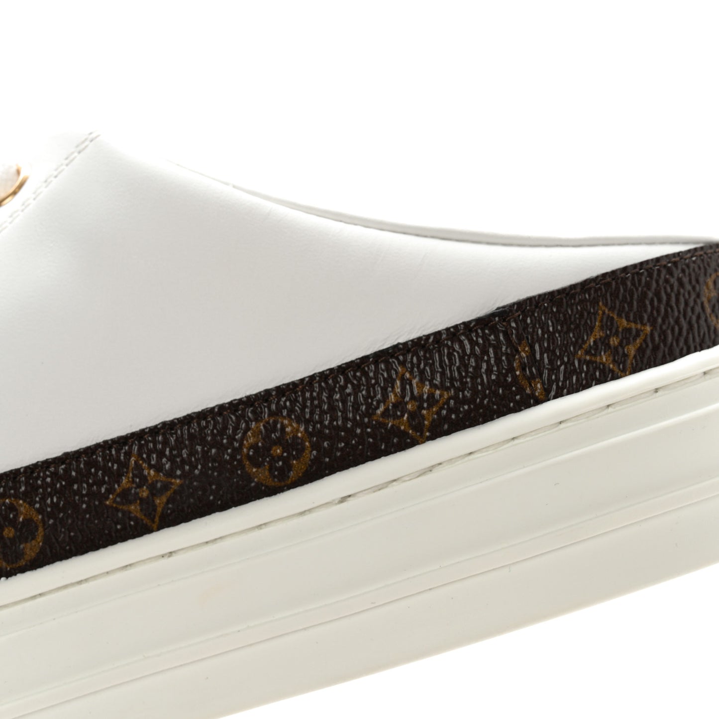 Monogram Womens Stellar Open Back Sneakers 36 White