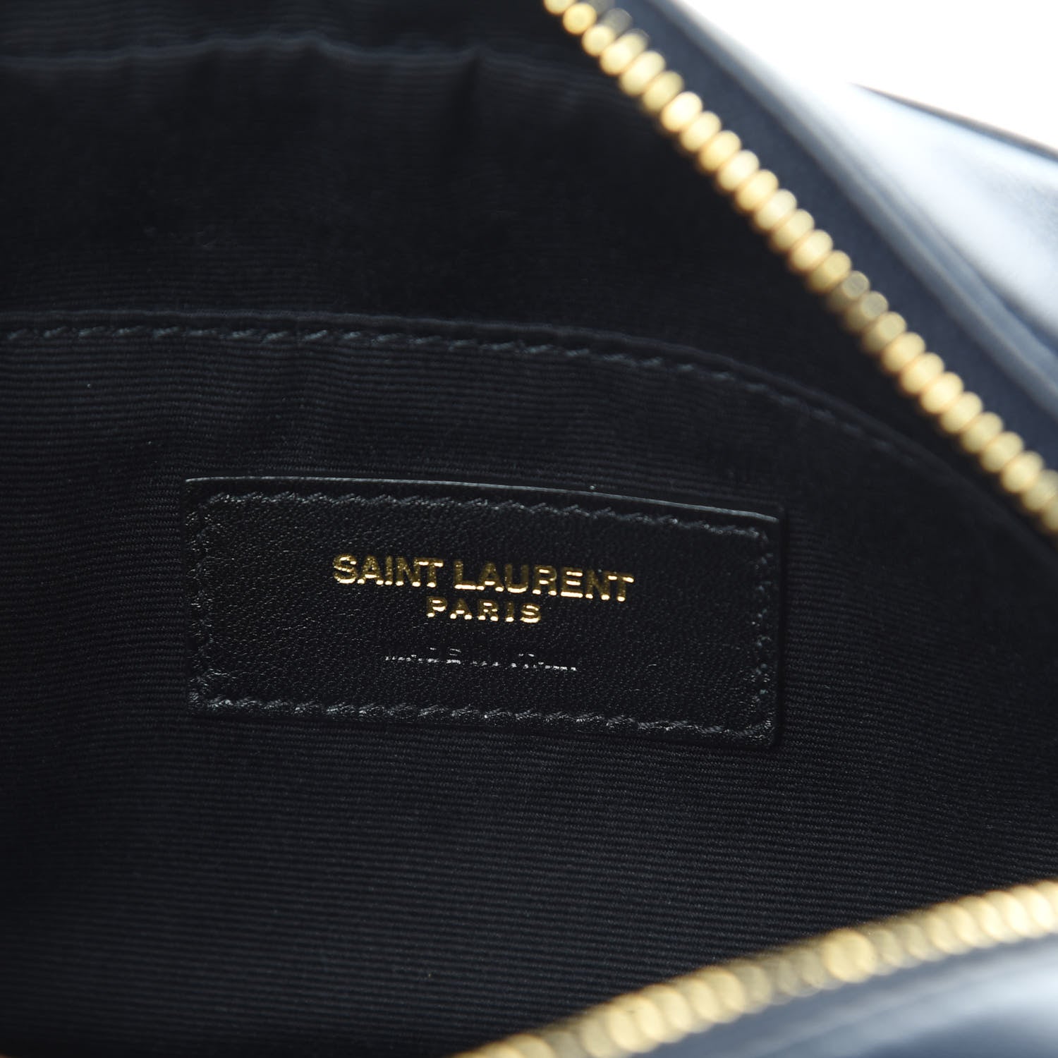 Saint Laurent Calfskin Matelasse Monogram Lou Belt Bag Blue 6 of 12