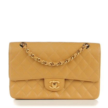 Chanel Caviar Quilted Medium Double Flap Beige 1 of 8