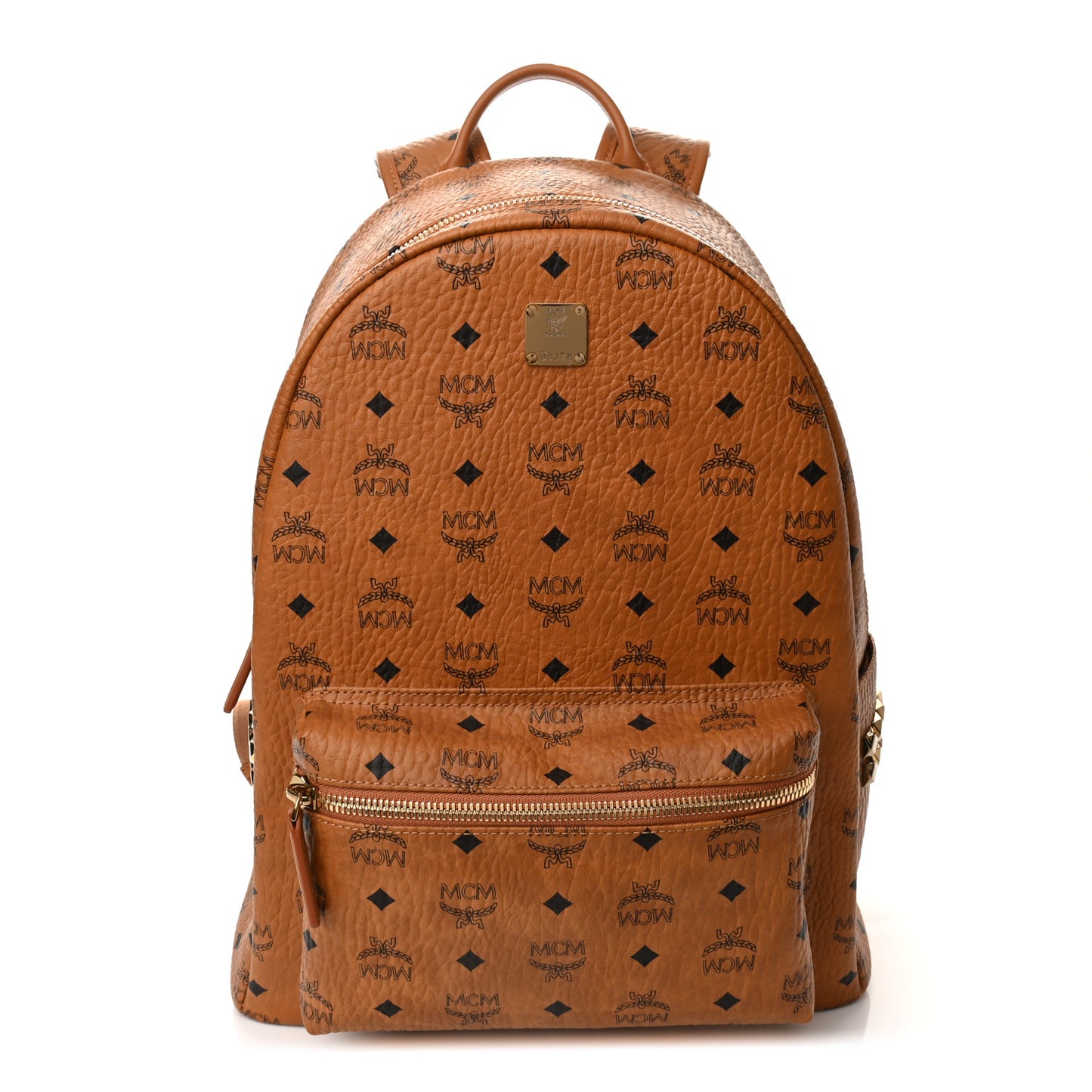 Visetos Medium Side Studs Stark Backpack Cognac
