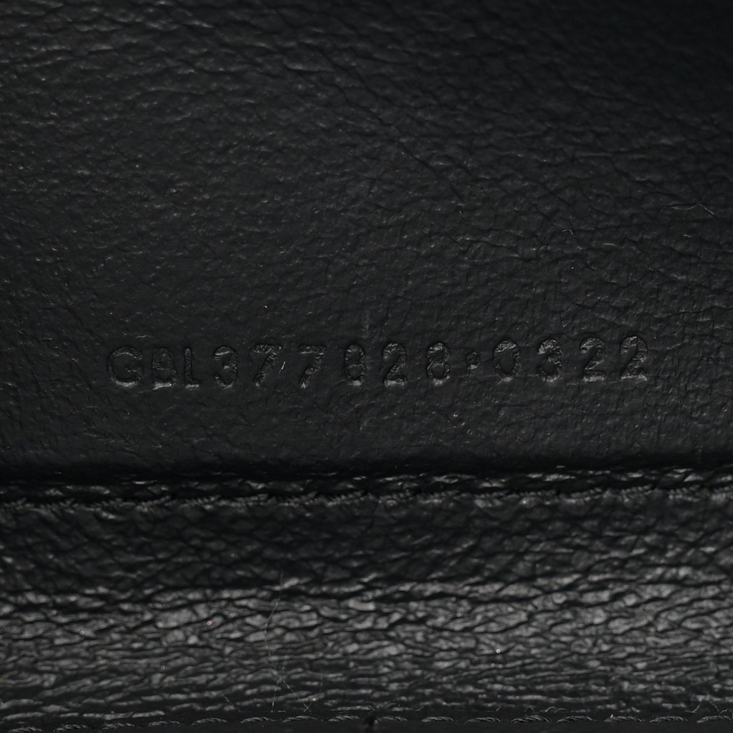 Grain De Poudre Matelasse Chevron Monogram Chain Wallet Black