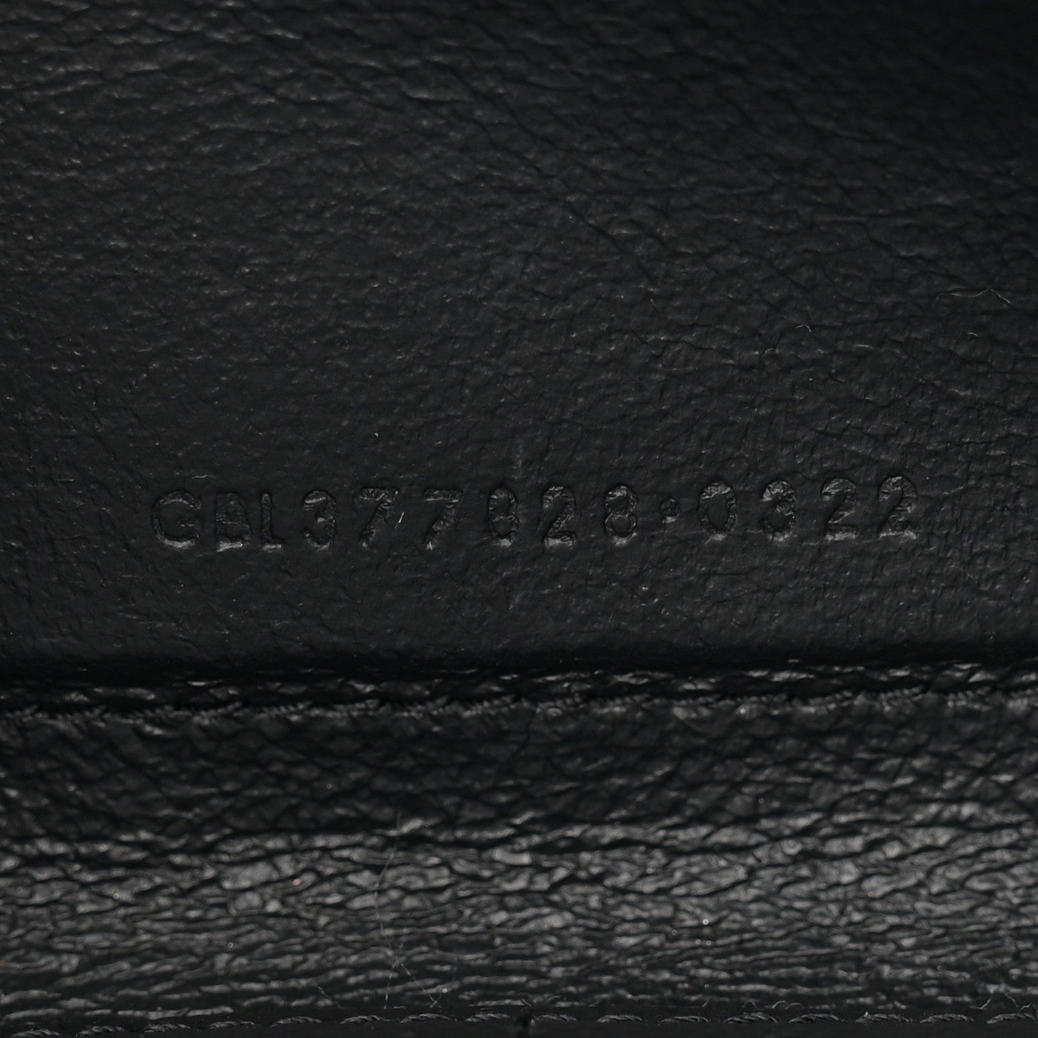Saint Laurent Grain De Poudre Matelasse Chevron Monogram Chain Wallet Black 8 of 13