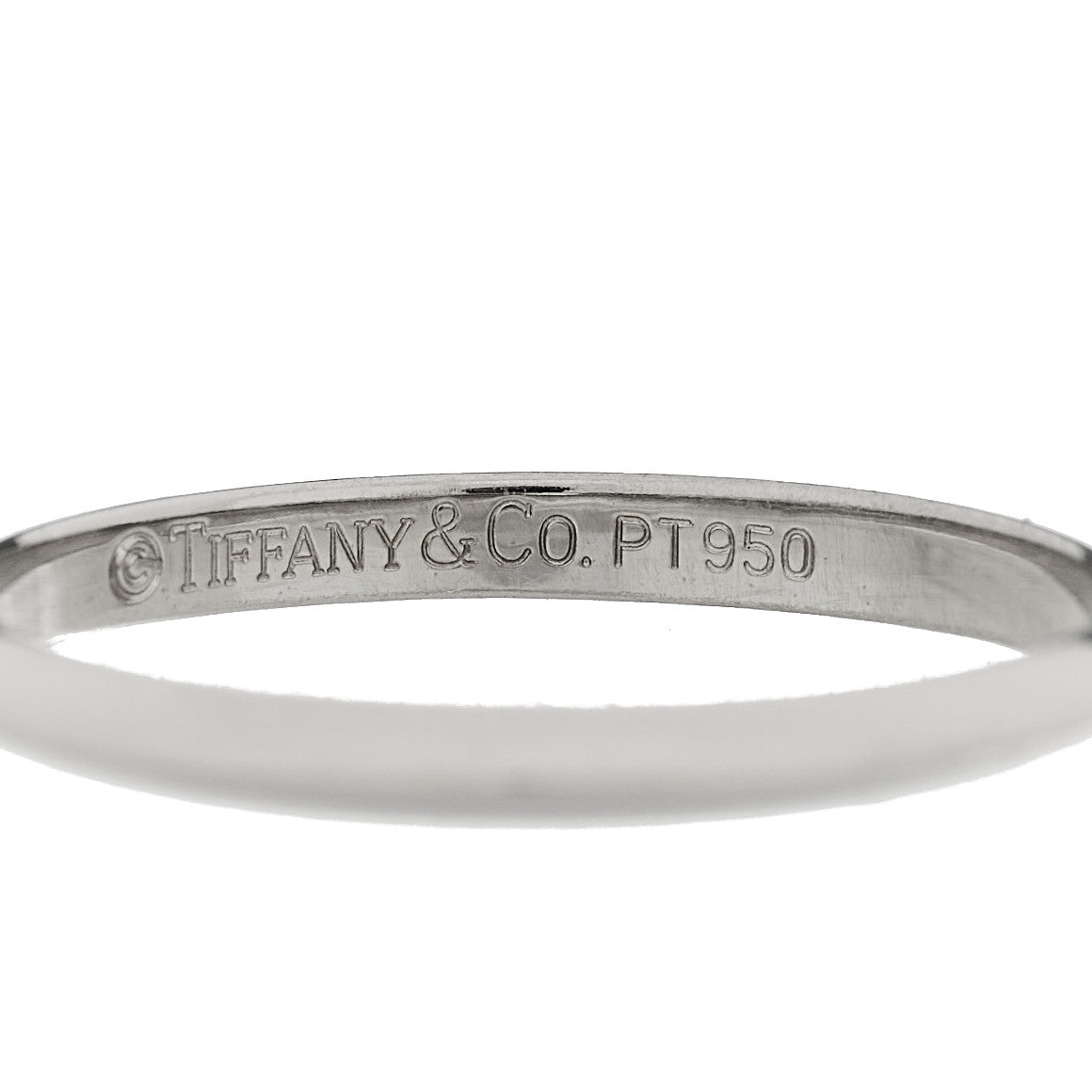 Tiffany Platinum 2mm Knife Edge Wedding Band Ring 51 5.75 4 of 5
