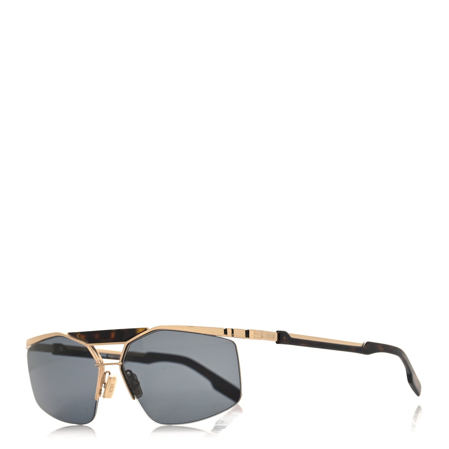 Metal Diorpsychedelic Sunglasses Gold Black