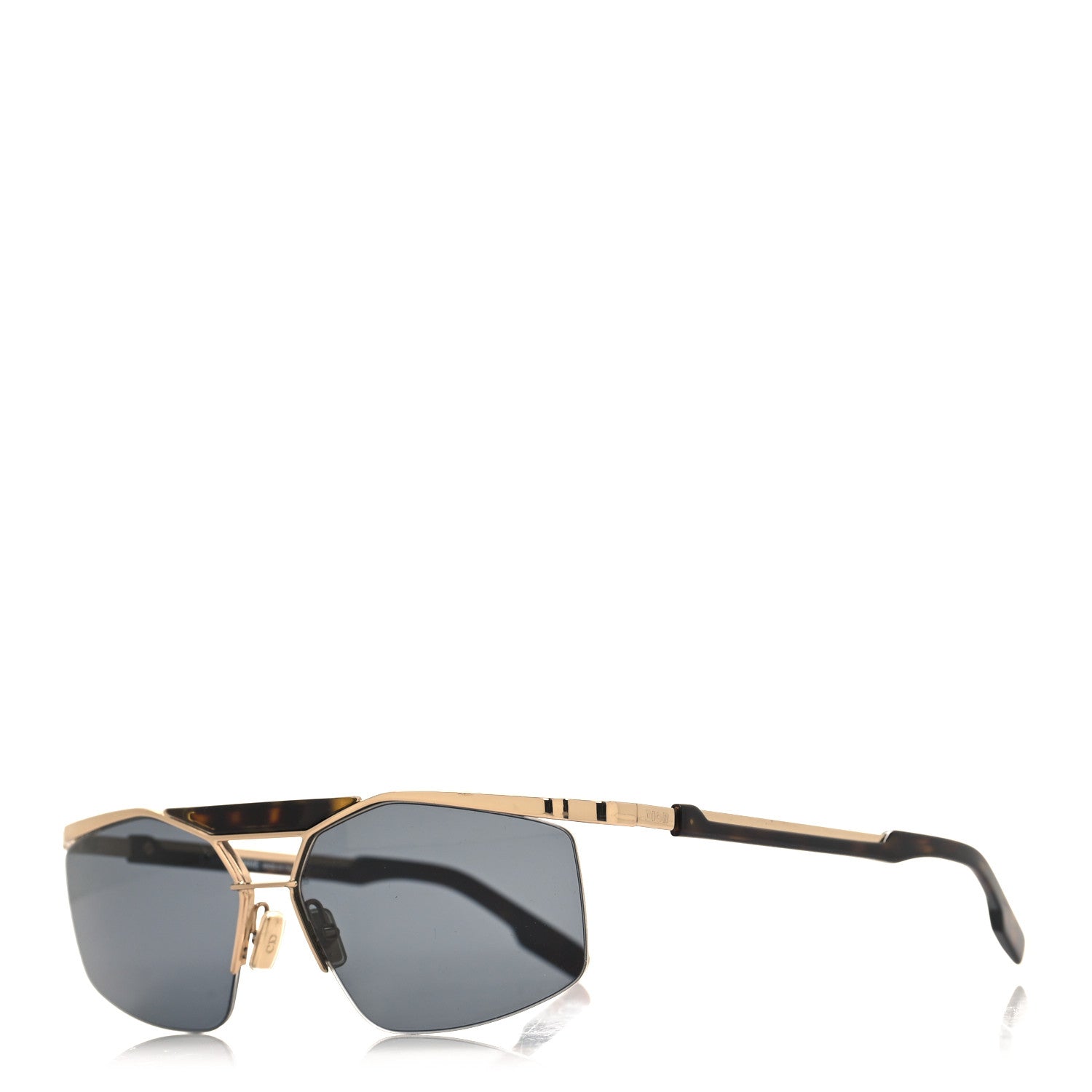 Christian Dior Metal Diorpsychedelic Sunglasses Gold Black 1 of 7