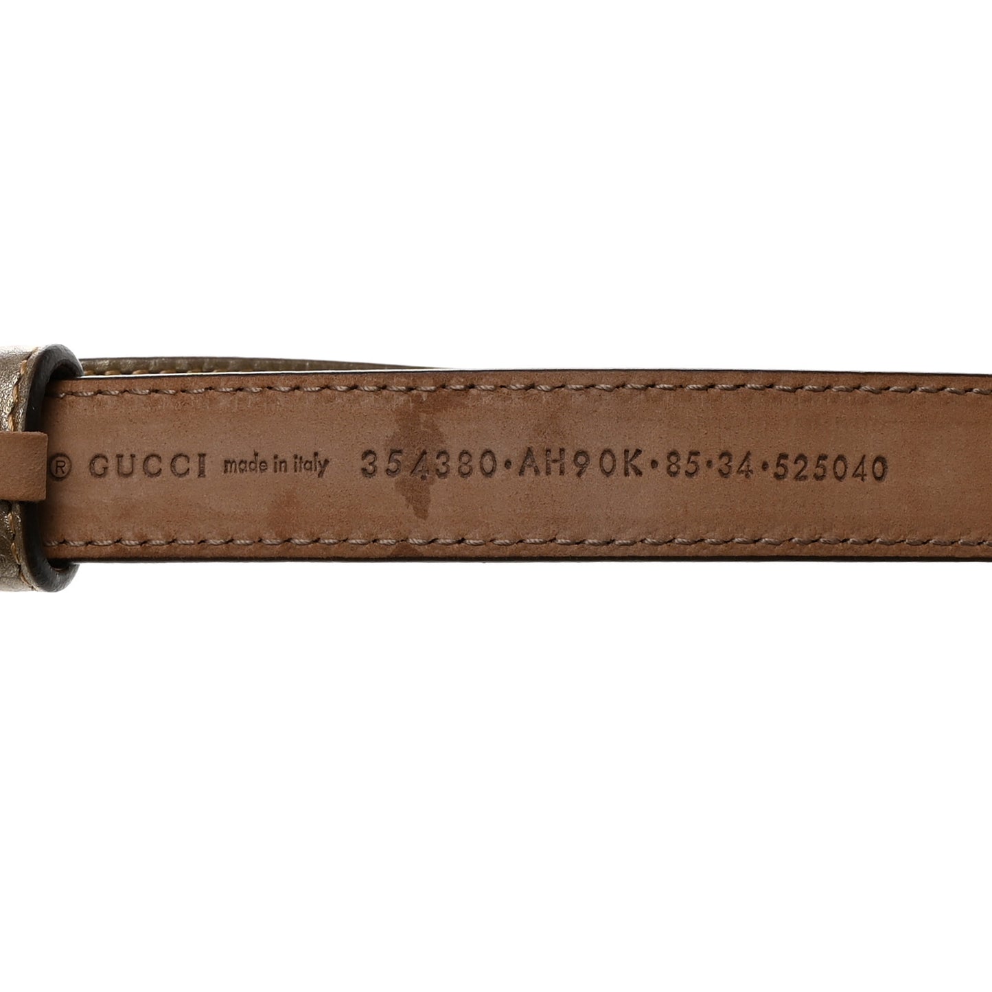 Calfskin Crystal Interlocking G Belt 85 34 Sasso
