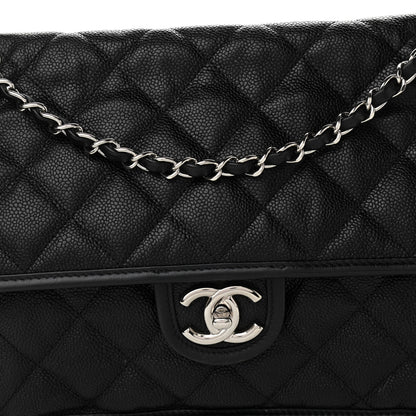 Chanel Caviar Quilted Large French Riviera Flap Black 11 of 13