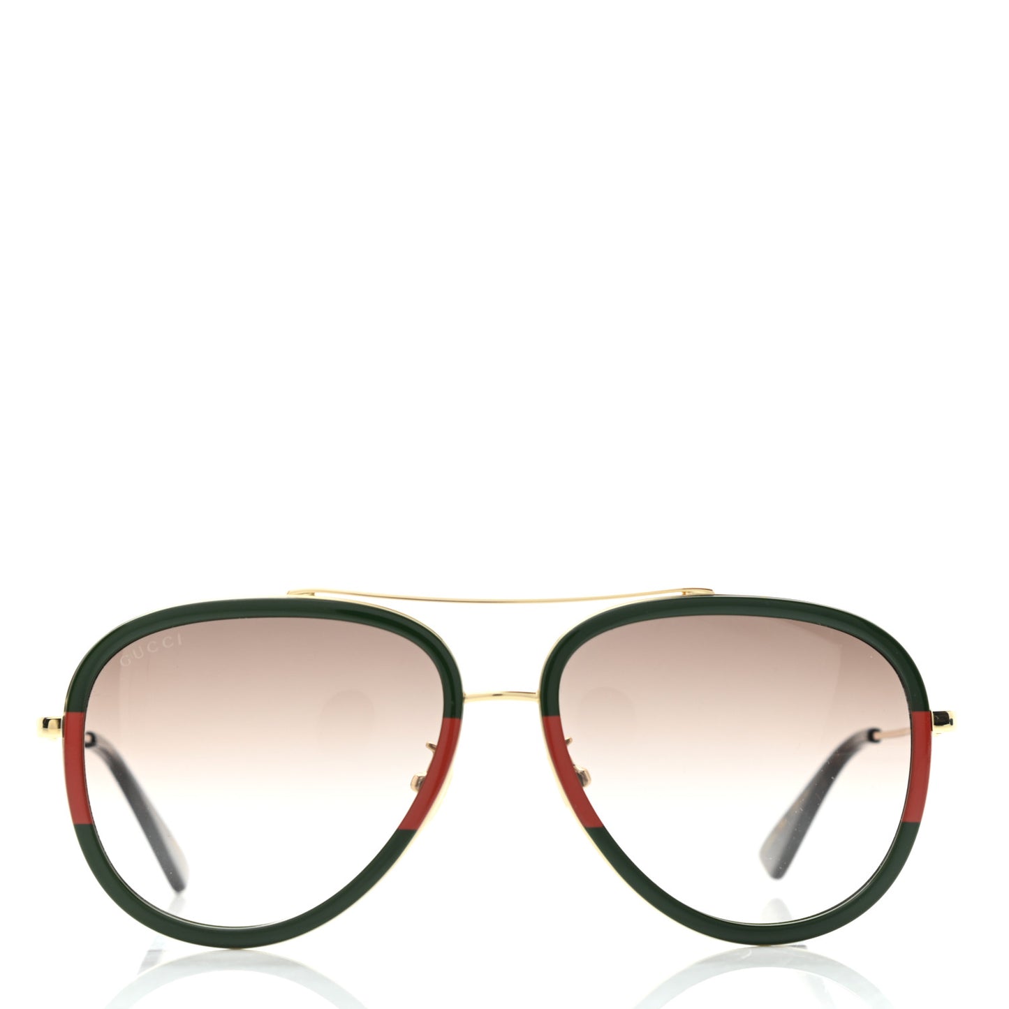 Metal Web Aviator Sunglasses GG0062S Green Red