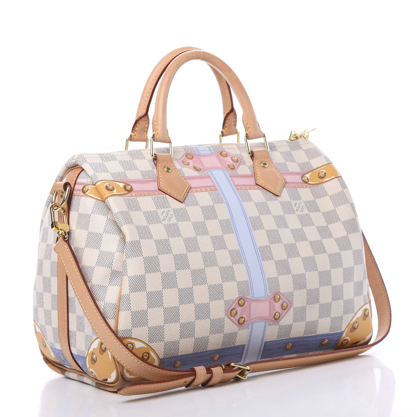 Damier Azur Summer Trunks Speedy Bandouliere 30