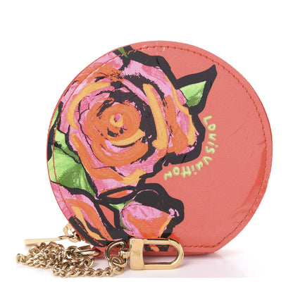 Louis Vuitton Vernis Roses Chapeau Coin Purse Orange Sunset 1 of 6