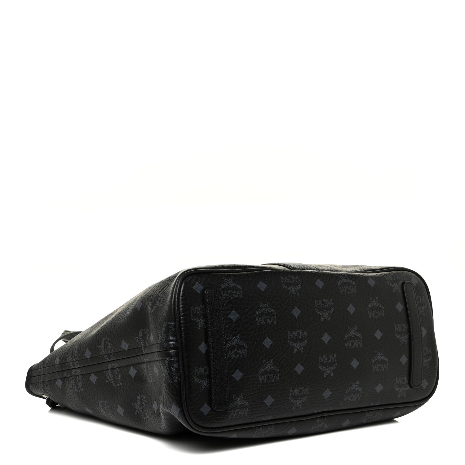 MCM Visetos Medium Liz Reversible Shopper Tote Black 4 of 23