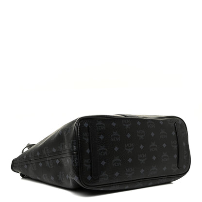 MCM Visetos Medium Liz Reversible Shopper Tote Black 4 of 23