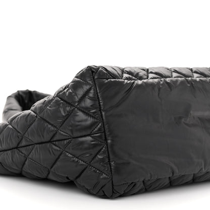 Chanel Nylon Quilted Small Coco Cocoon Tote Black 14 of 17
