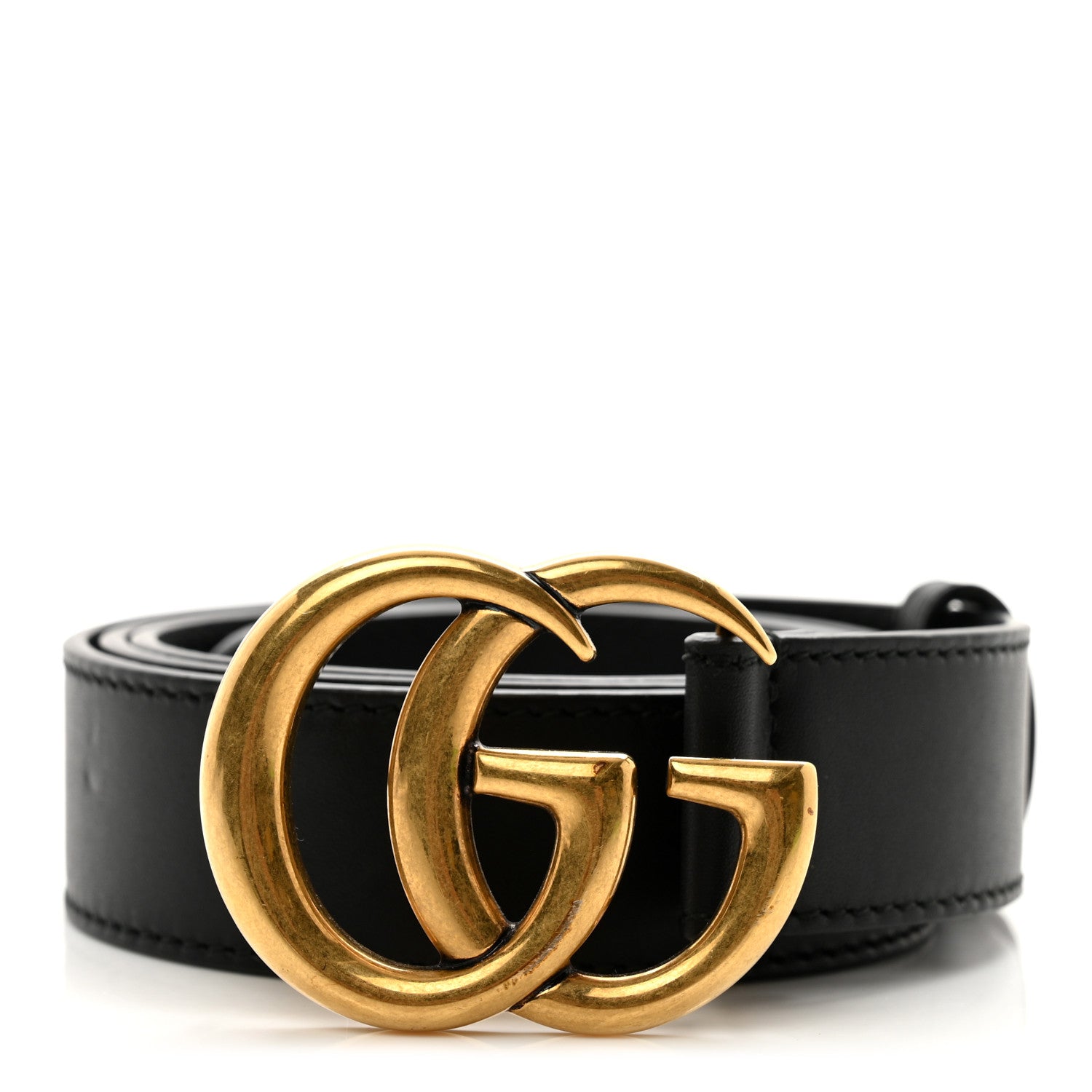 Gucci Calfskin Double G 30mm Belt 85 34 Black 1 of 5