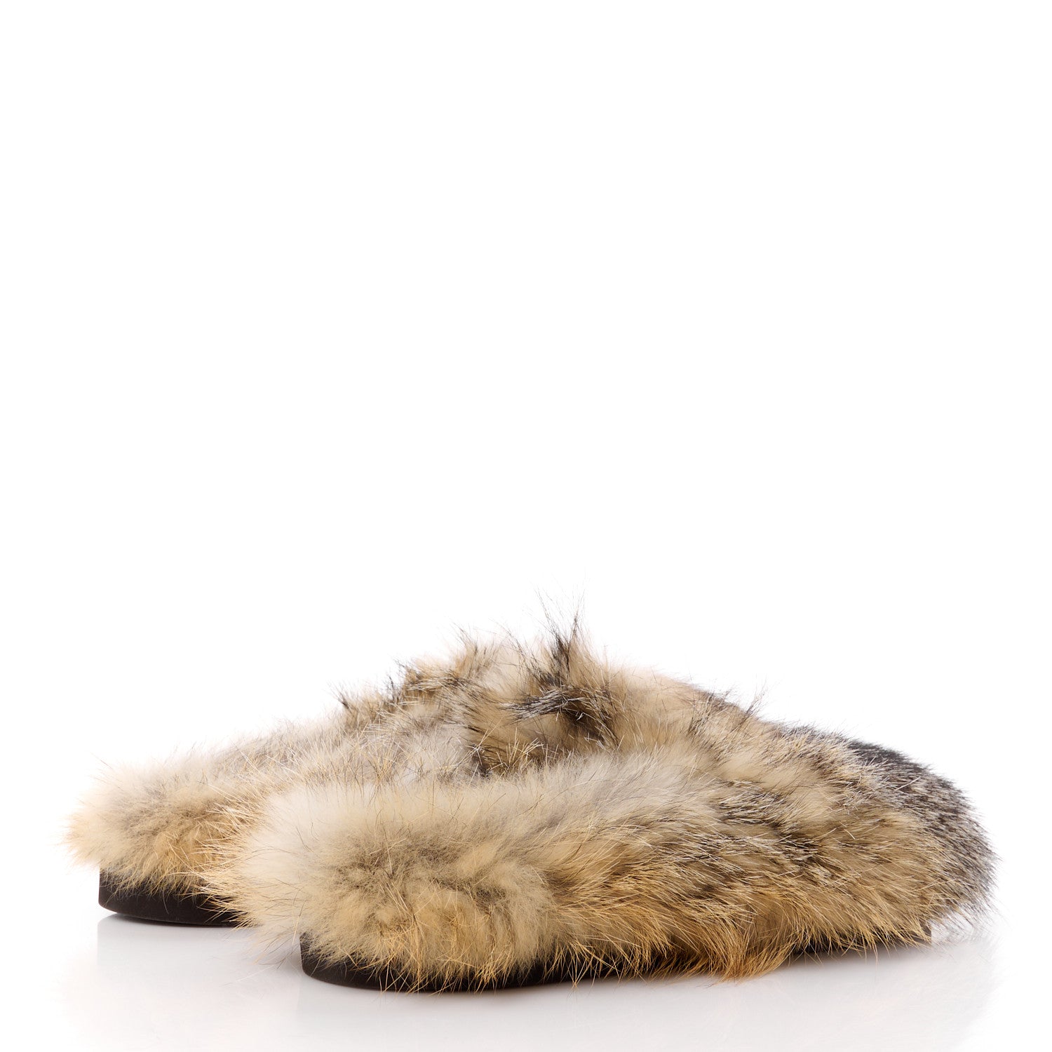 Louis Vuitton Fox Fur Mens LV Easy Mules 8 Brown 4 of 10