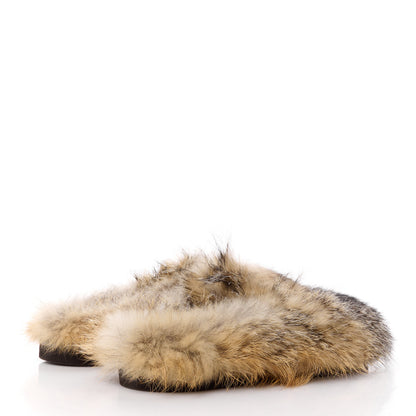 Louis Vuitton Fox Fur Mens LV Easy Mules 8 Brown 4 of 10