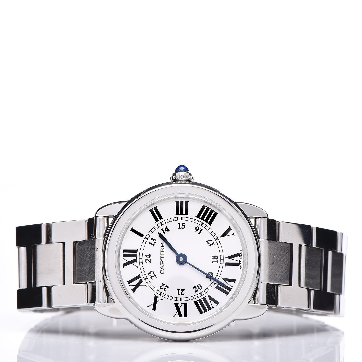 Cartier Stainless Steel 29mm Ronde Solo Quartz Watch 3 of 9