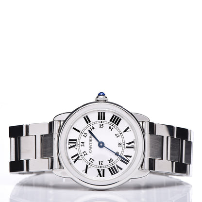 Cartier Stainless Steel 29mm Ronde Solo Quartz Watch 3 of 9