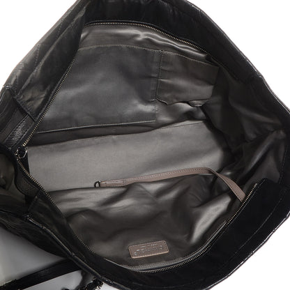 Chanel Lambskin Quilted East West Sharpei Tote Black 5 of 8