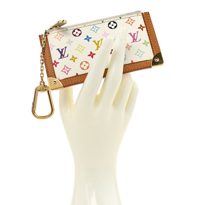 Louis Vuitton Monogram Multicolor Key Pouch White 2 of 8