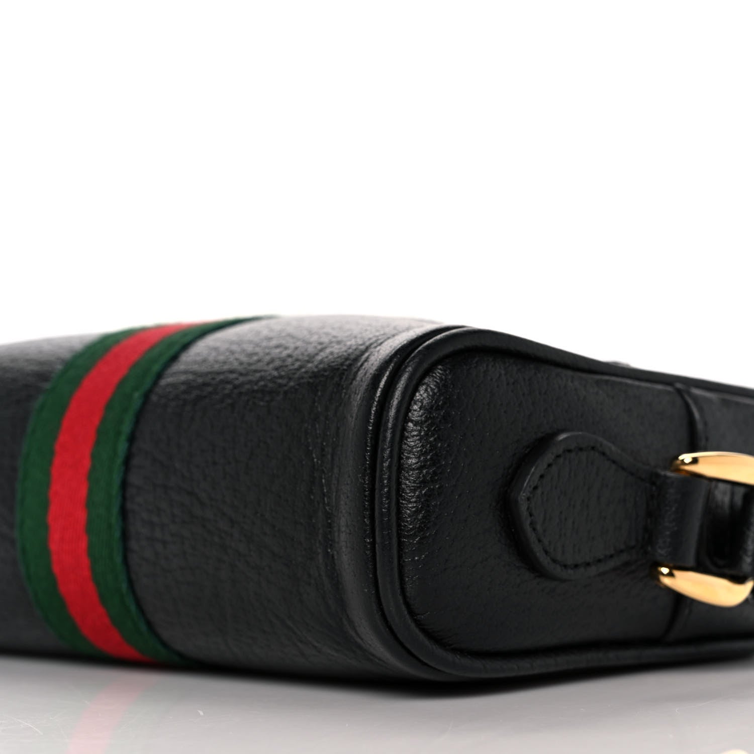 Gucci Calfskin Web Mini Ophidia Shoulder Bag Black 10 of 11