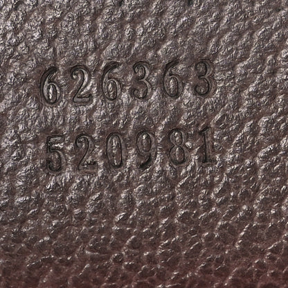 Gucci GG Supreme Monogram Textured Calfskin Square Messenger Bag Beige Ebony New Acero 7 of 10