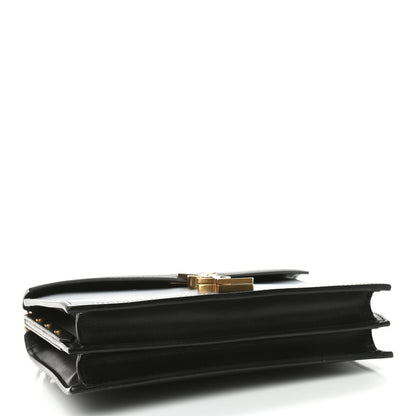 Saint Laurent Smooth Calfskin Monogram Cassandra Clasp Bag Black 4 of 9