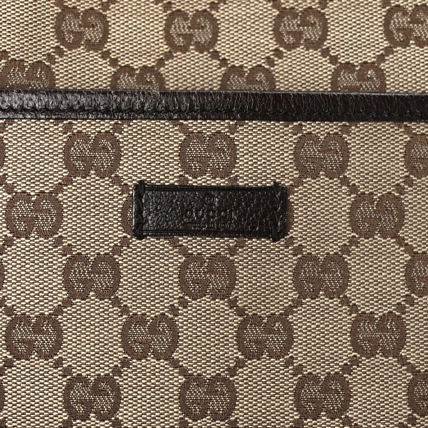 Monogram Flat Messenger Bag Dark Brown
