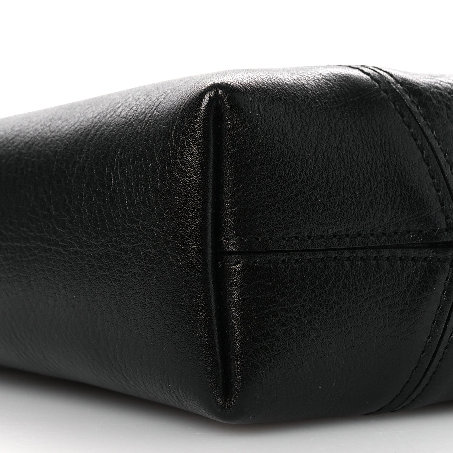 Chloe Grained Calfskin Small Spin Tote Black 9 of 10